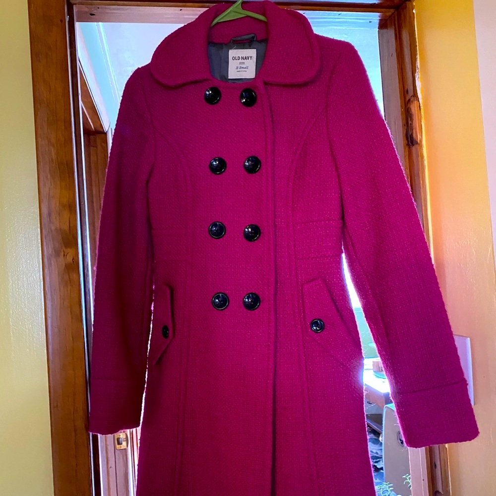 Magenta old navy coat